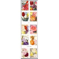 #5051b Botanical Arts, Booklet Block of Ten